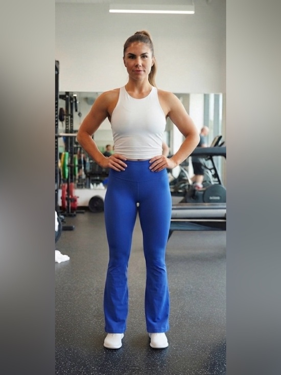 lululemon athletica Pants - EUC short lululemon athletica Royal Blue Flare Track Pants